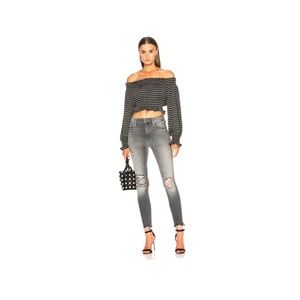 MOTHER Denim High Waisted Looker Ankle Chew